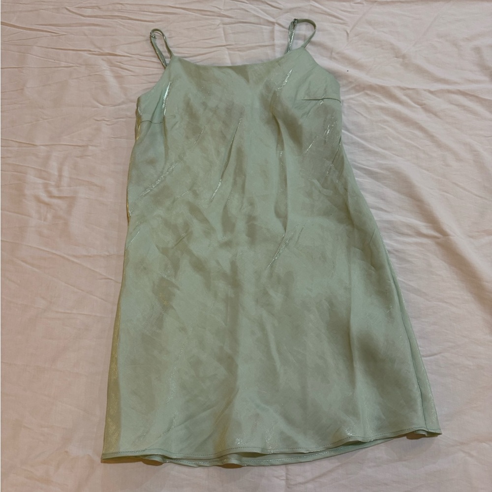 cute flowy pale green dress